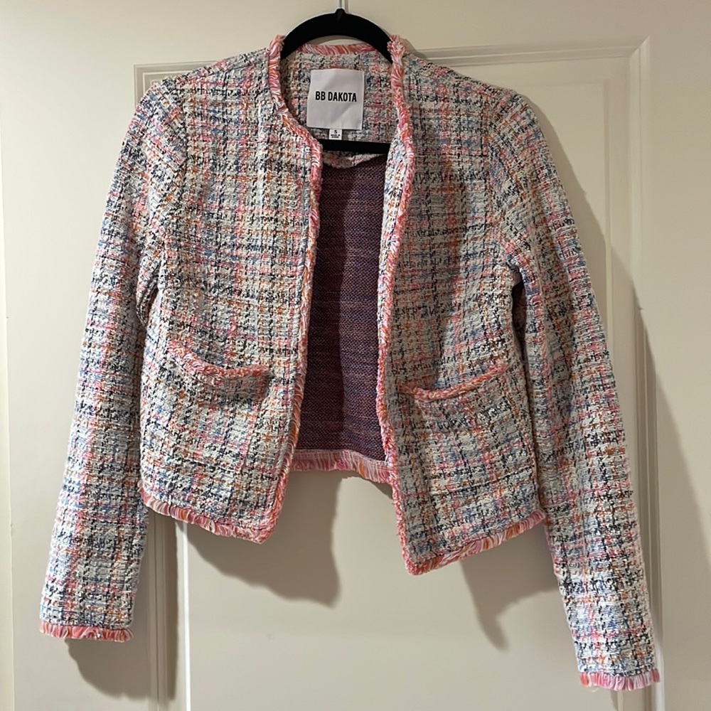BB Dakota Tweed Blazer size small